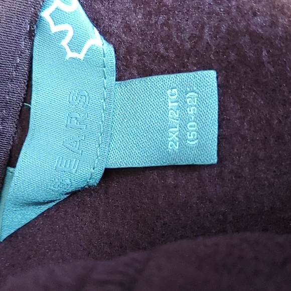 NWT Men's 2X Burgundy Full Zip Fleece Jacket - Picture 4 of 9